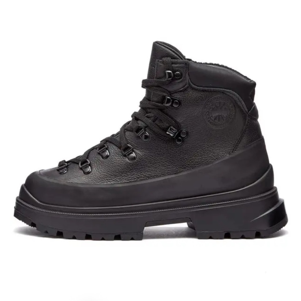 💯100% authentic Canada Goose Black Leather Journey Boots